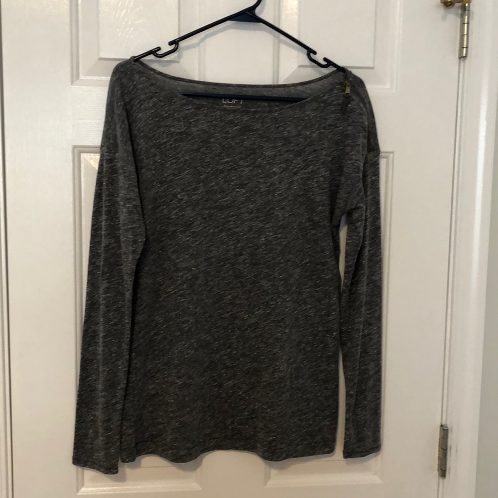 Dark gray long sleeve shirt
